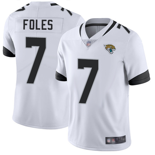 Nike Jacksonville Jaguars 7 Nick Foles White Men Stitched NFL Vapor Untouchable Limited Jersey